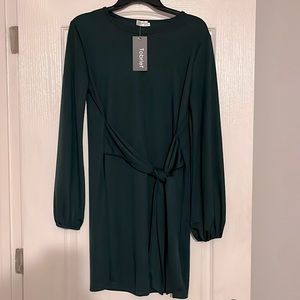 NWT ladies dress. Dark green . Size large